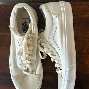 Vans Off-White Canvas Sneakers